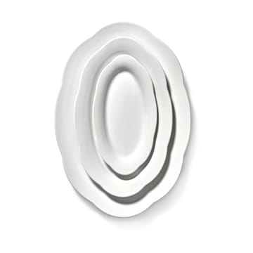 Silhouette ovaler tiefer Teller L 21x30 cm - White - Serax
