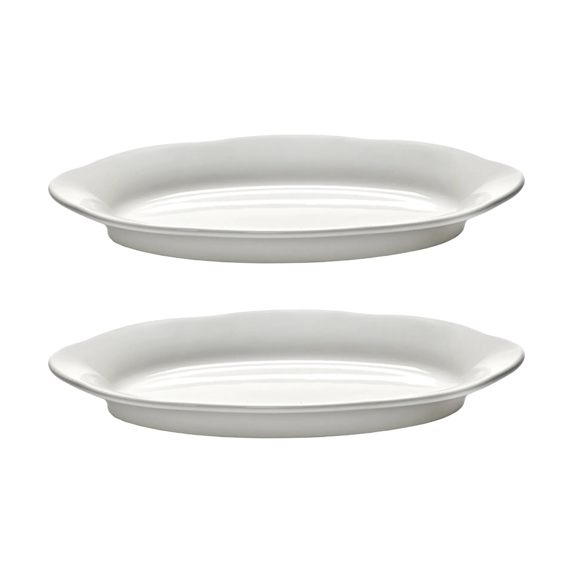 Silhouette ovaler tiefer Teller S 10x18,5 cm 2er pack, White Serax