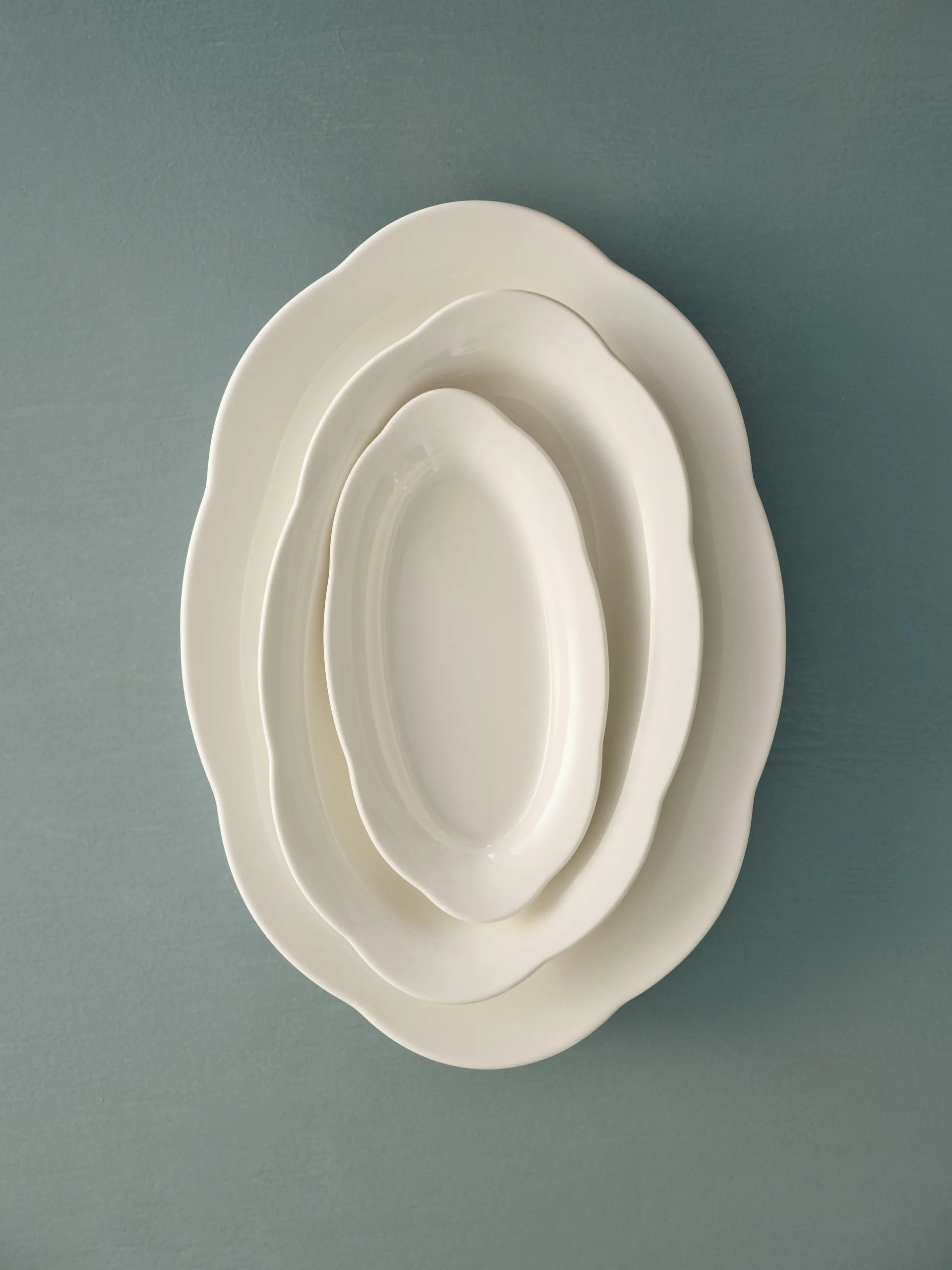 Silhouette ovaler tiefer Teller S 10x18,5 cm 2er pack, White Serax