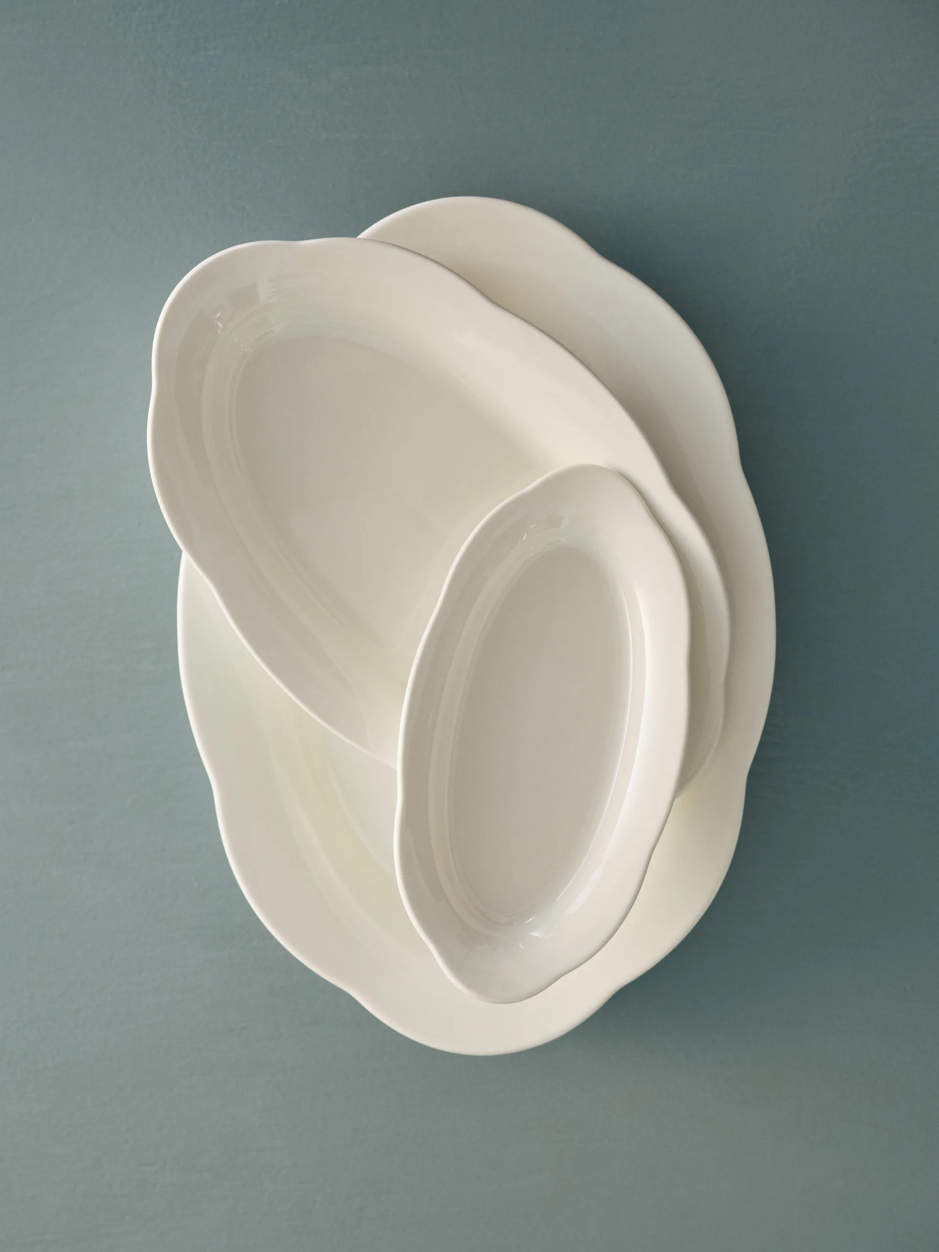 Silhouette ovaler tiefer Teller S 10x18,5 cm 2er pack, White Serax