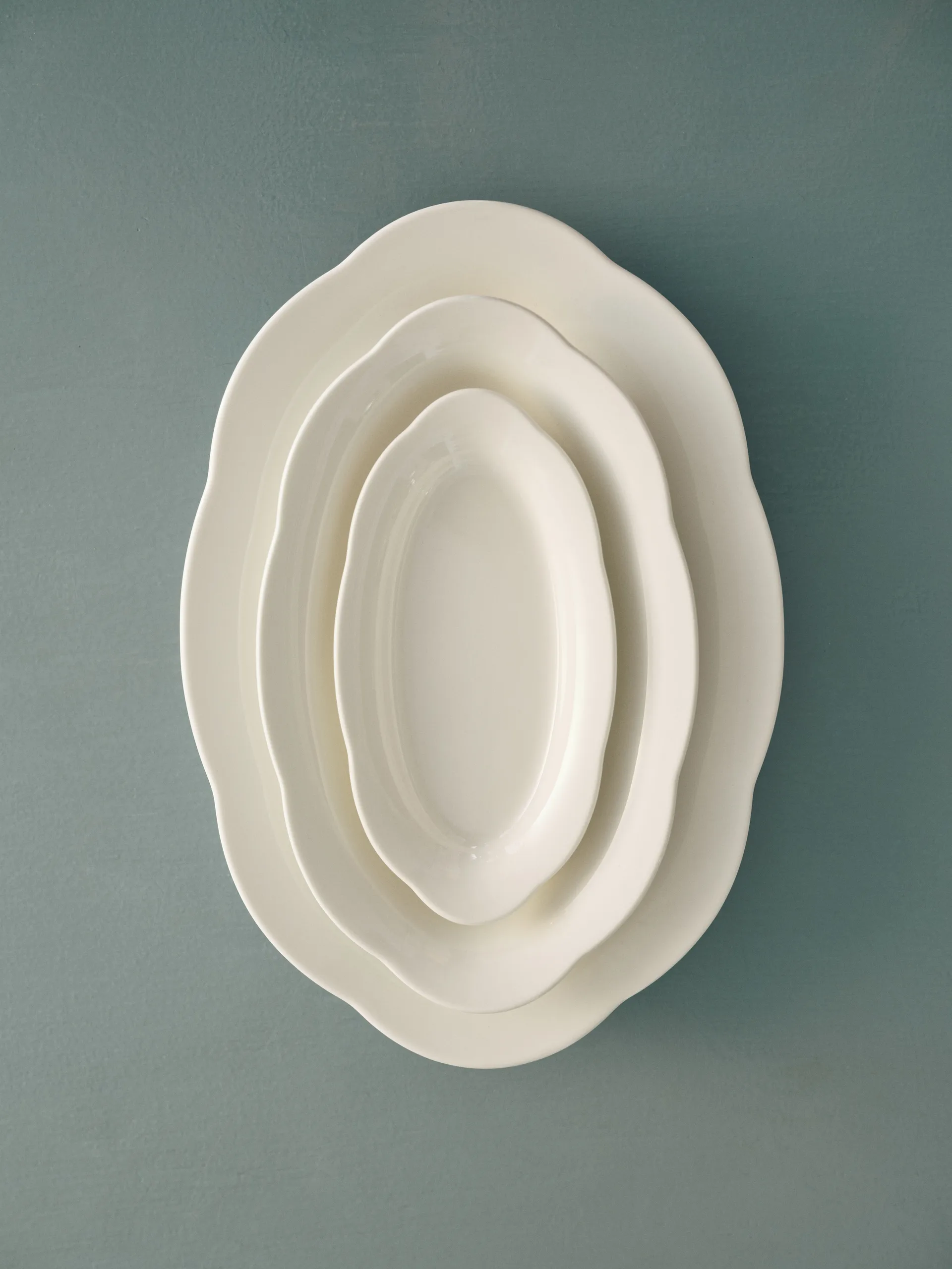 Silhouette ovaler tiefer Teller S 10x18,5 cm 2er pack, White Serax