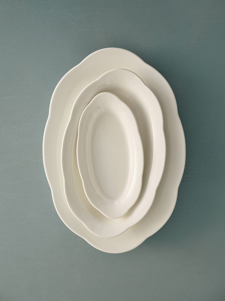 Silhouette ovaler tiefer Teller S 10x18,5 cm, White Serax