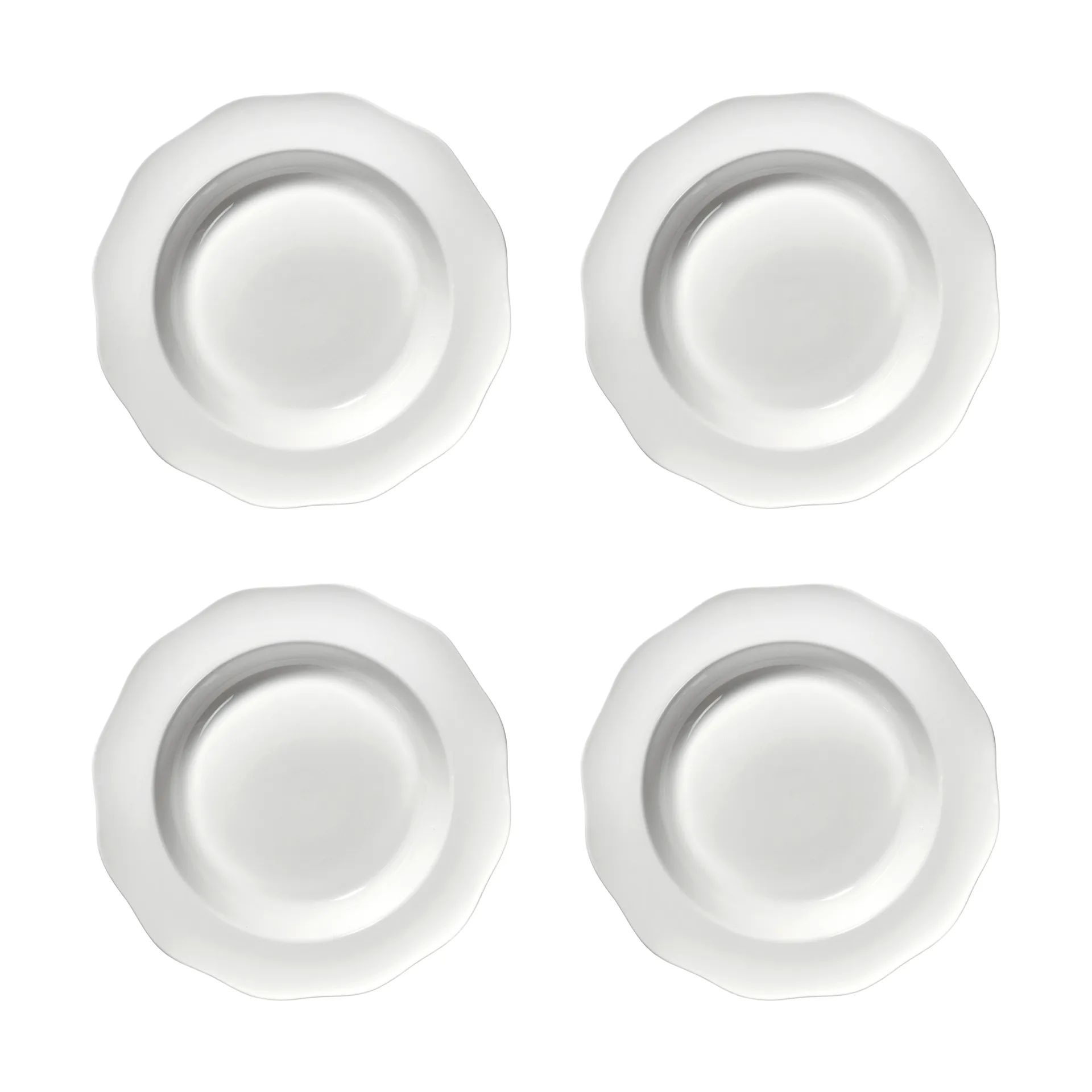 Silhouette Pasta Teller Ø22 cm 4er pack, White Serax