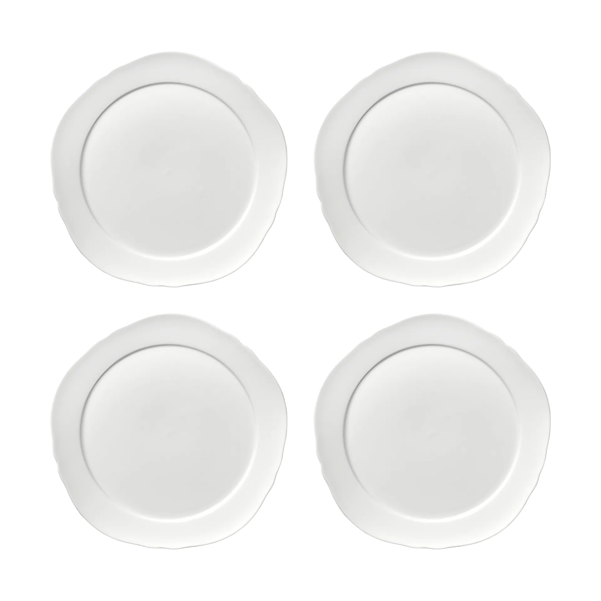 Silhouette Teller M Ø23,5 cm 4er pack, White Serax