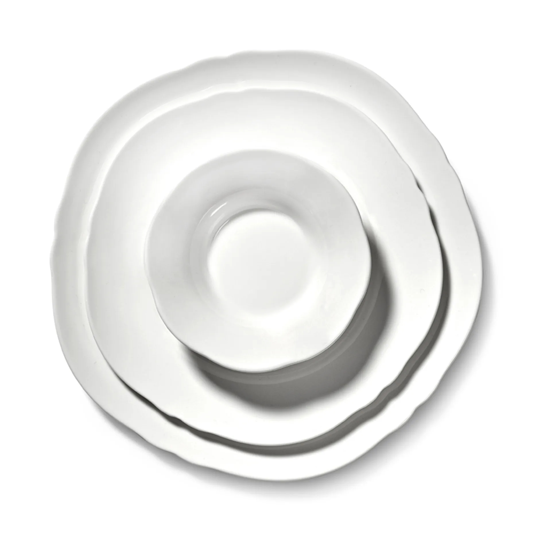 Silhouette Teller M Ø23,5 cm 4er pack, White Serax