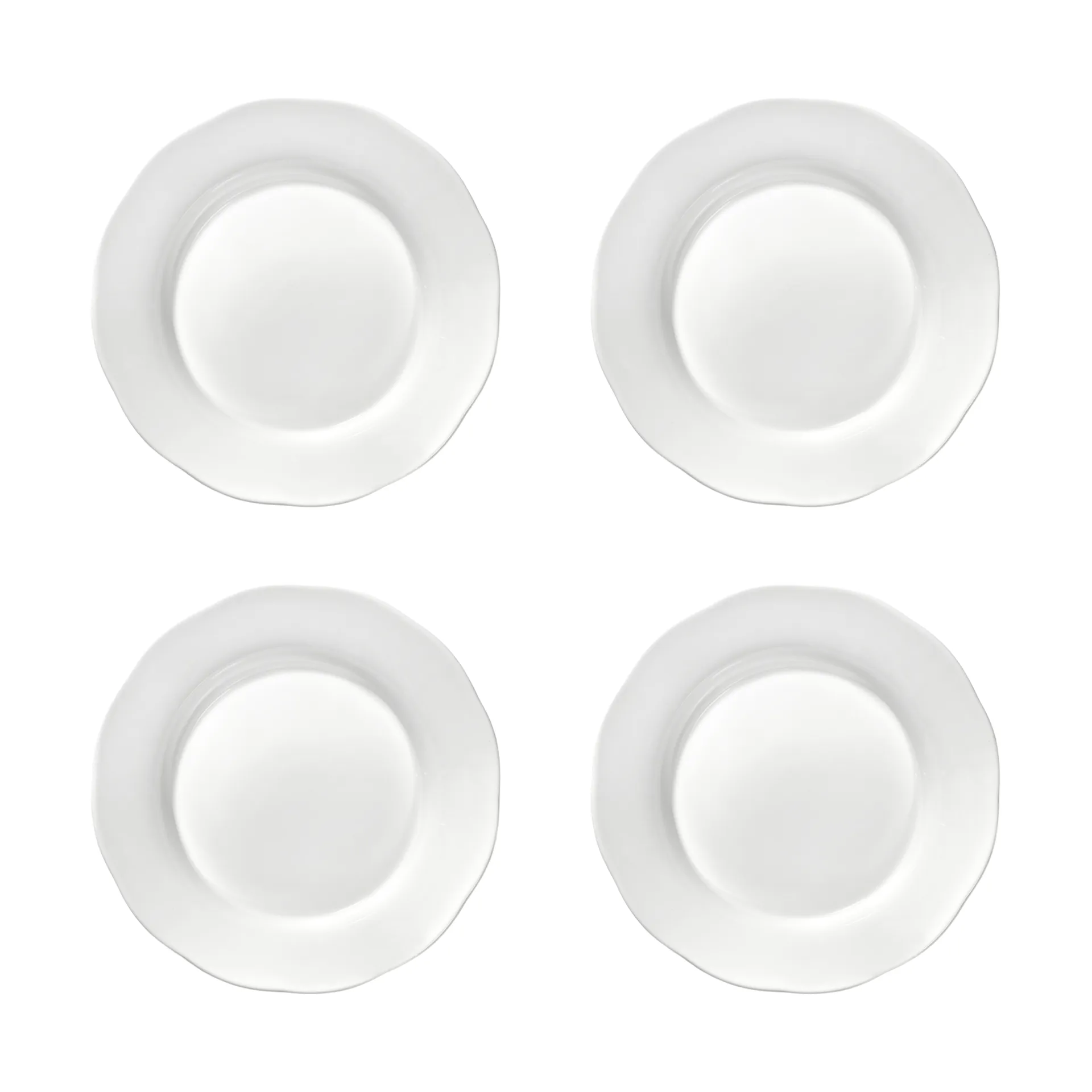 Silhouette tiefer Seitenteller L Ø18,5 cm 4er pack, White Serax