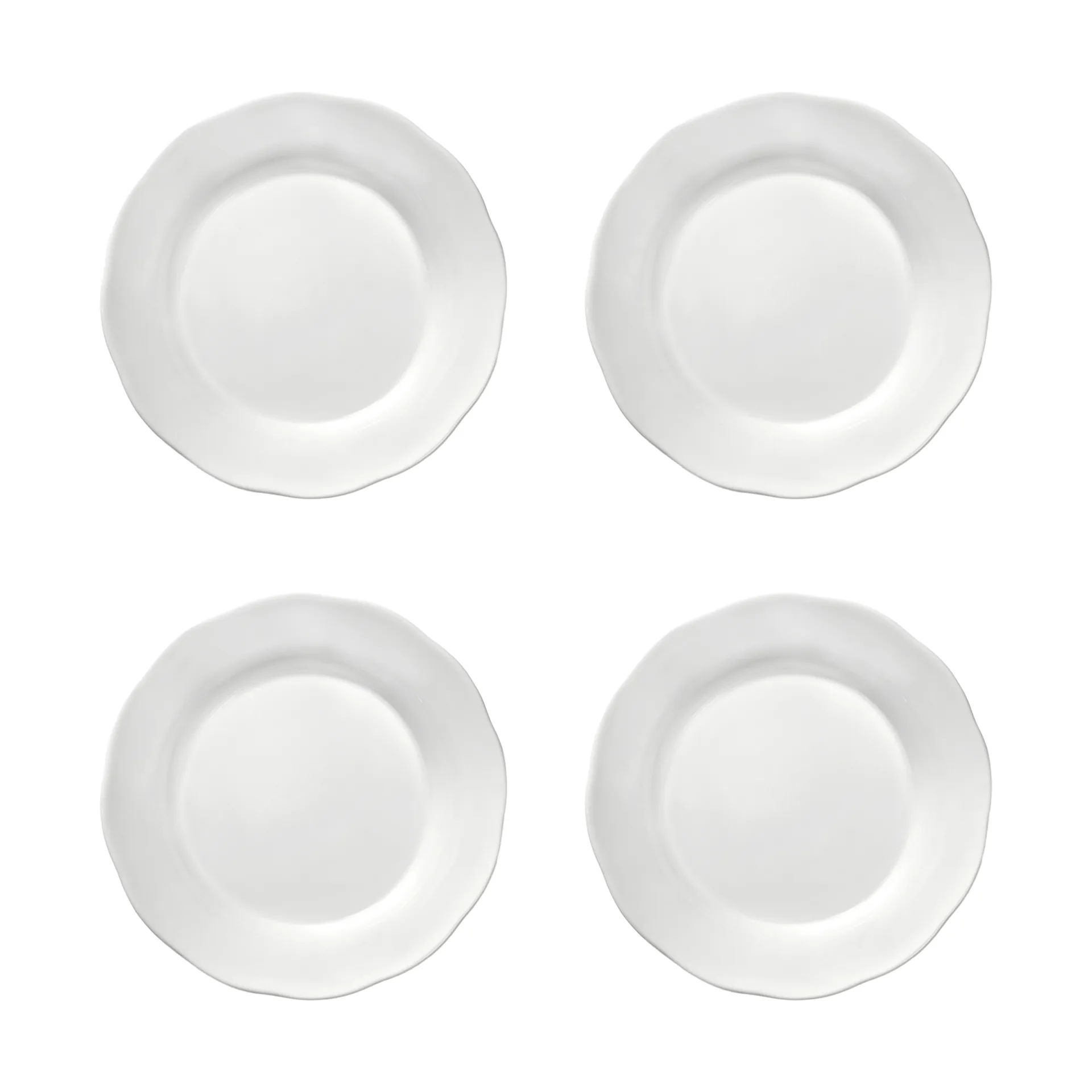 Silhouette tiefer Seitenteller M Ø15 cm 4er pack, White Serax