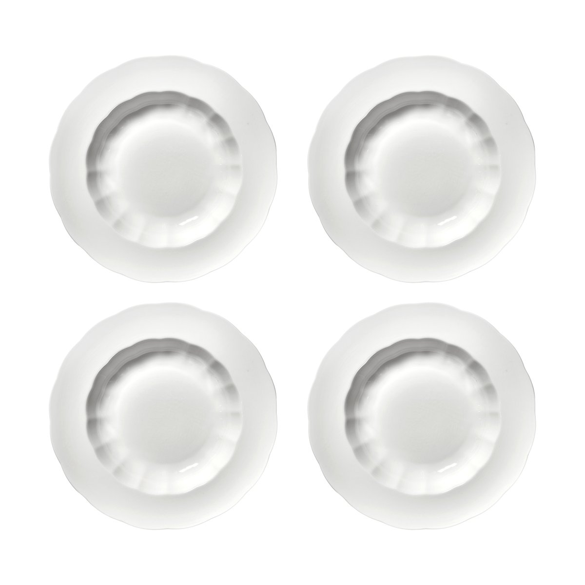 Serax Silhouette tiefer Teller L Ø27 cm 4er pack White