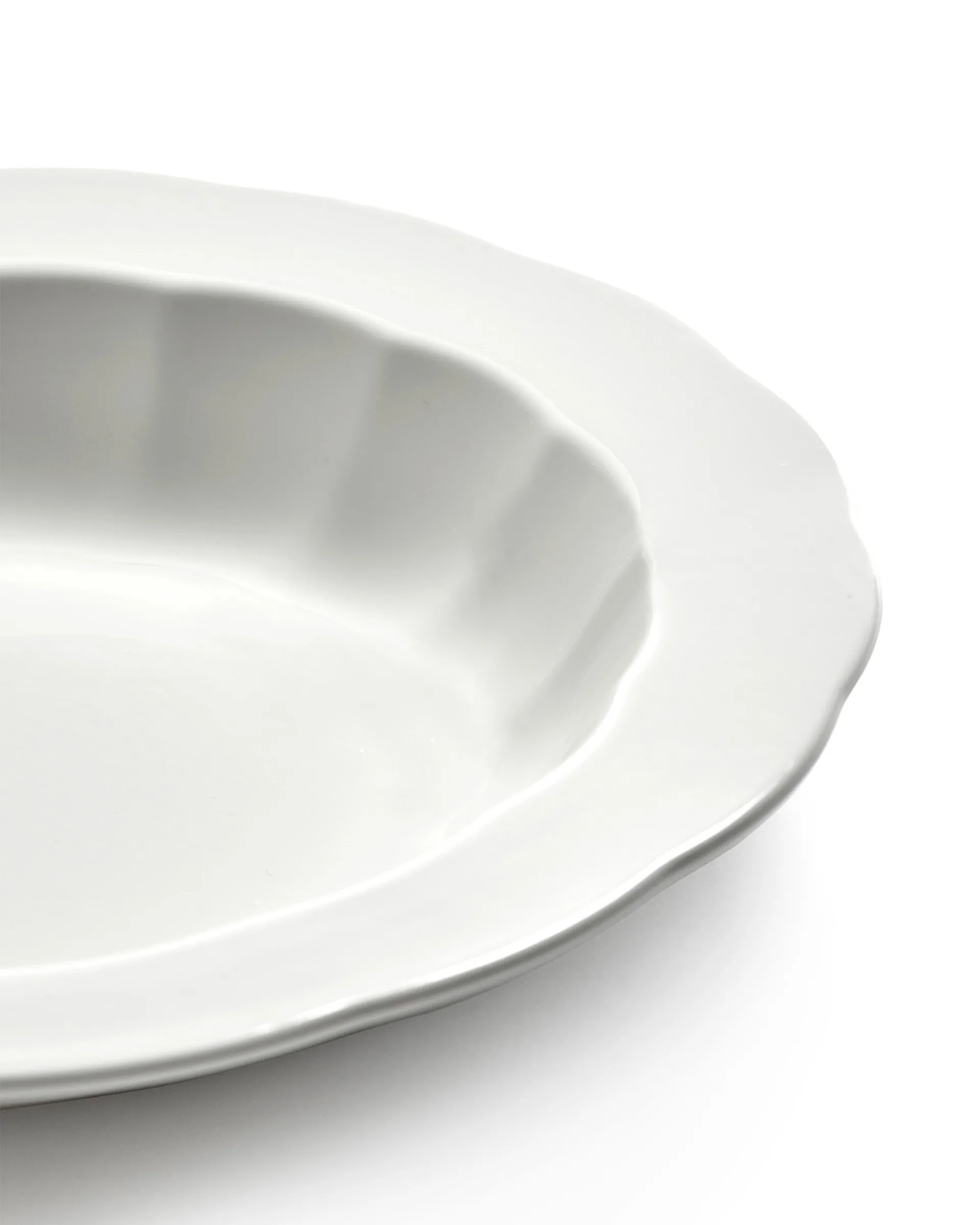 Silhouette tiefer Teller L Ø27 cm 4er pack, White Serax