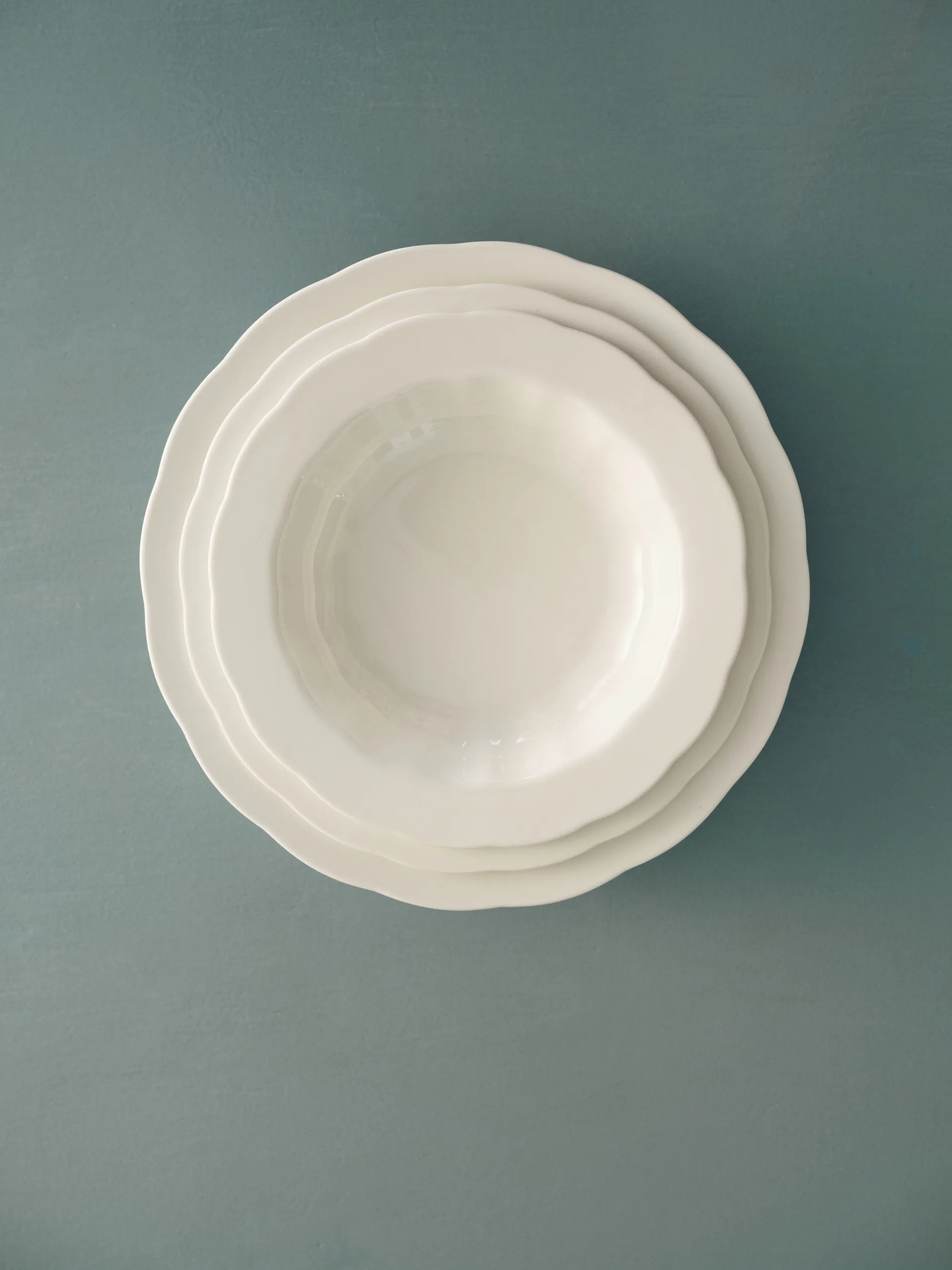 Silhouette tiefer Teller S Ø21,5 cm 4er pack, White Serax