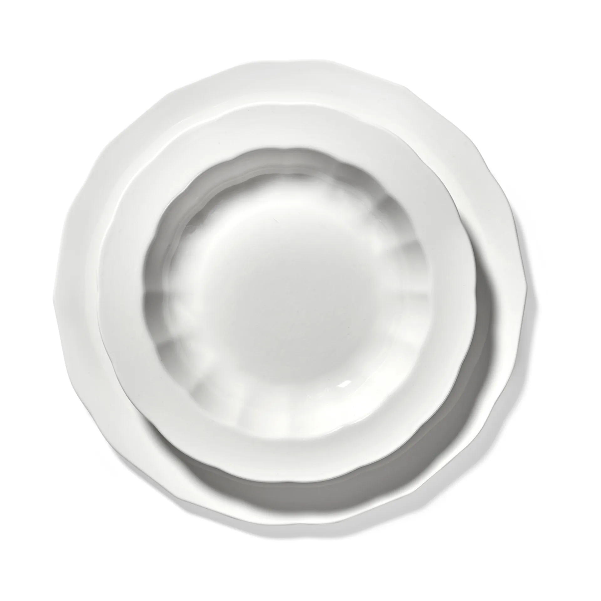 Silhouette tiefer Teller S Ø21,5 cm 4er pack, White Serax