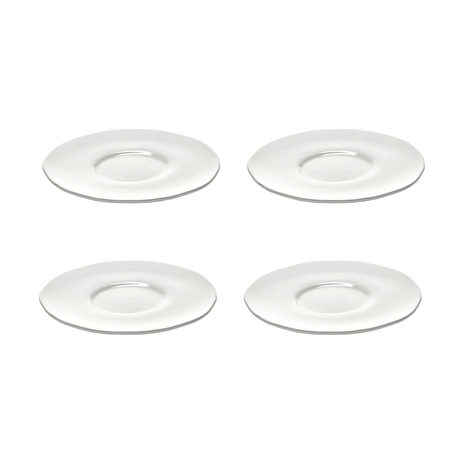 Silhouette Untertasse für Kaffeetasse Ø12,7 cm 4er pack, White Serax