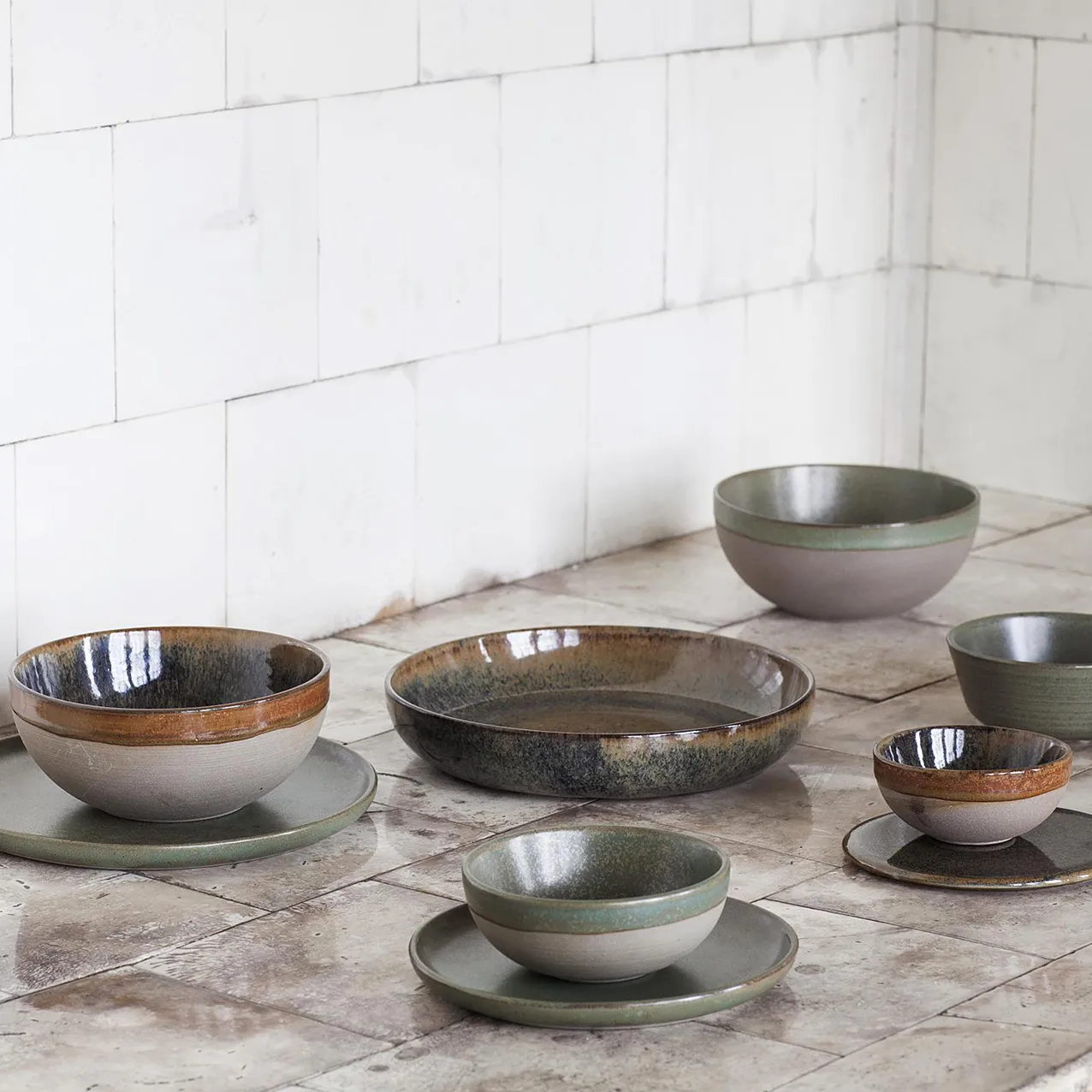 Surface Servierschale 15cm, Camogreen Serax