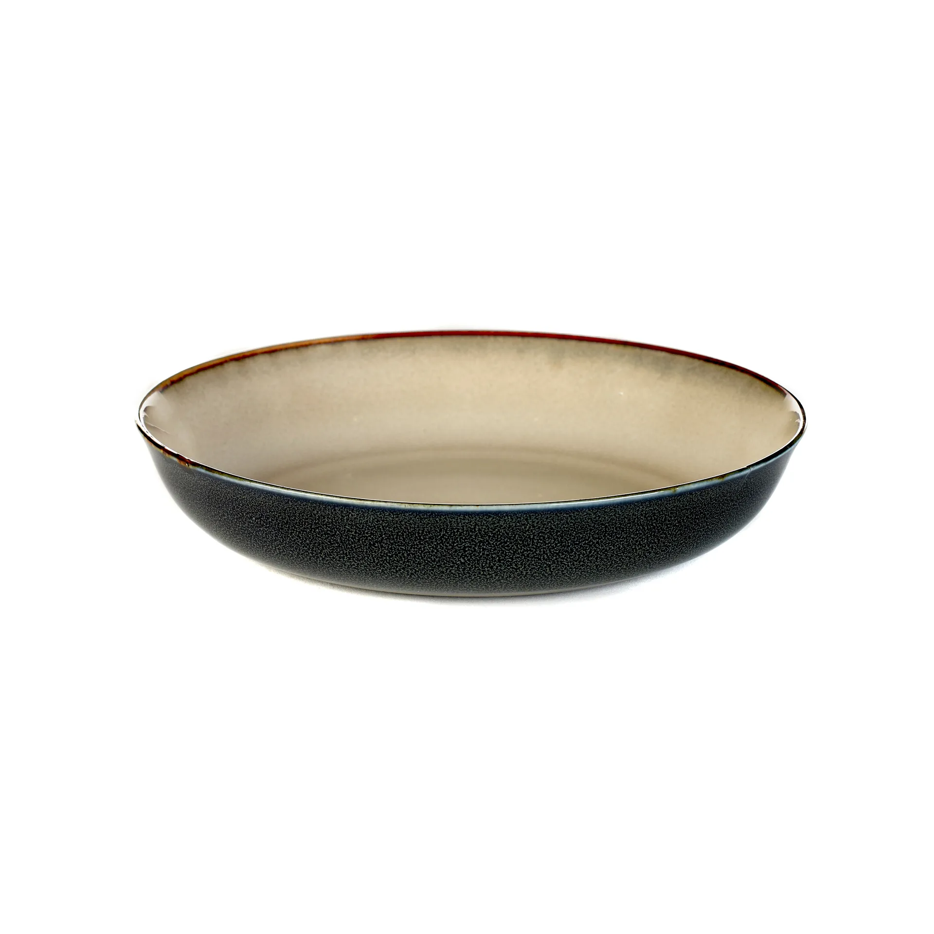 Terres de Rêves kleiner Teller 17,5cm, Misty grey-dark blue Serax