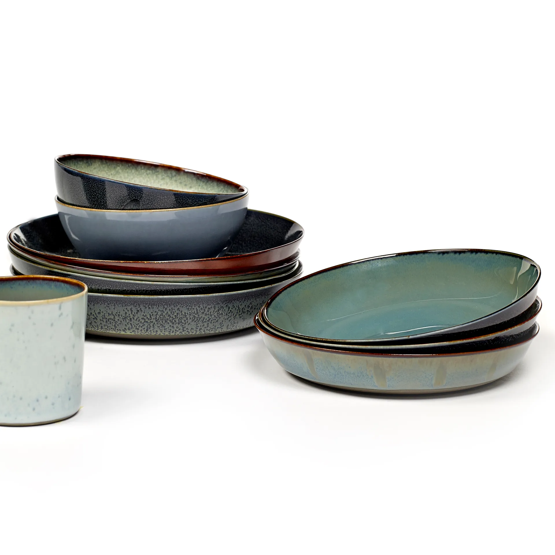 Terres de Rêves kleiner Teller 17,5cm, Rust-smokey blue Serax