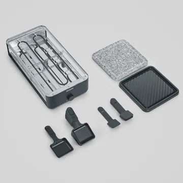 Black Line Raclette Grill- und Steinplatte RG 2366 - 16-teilig - Severin