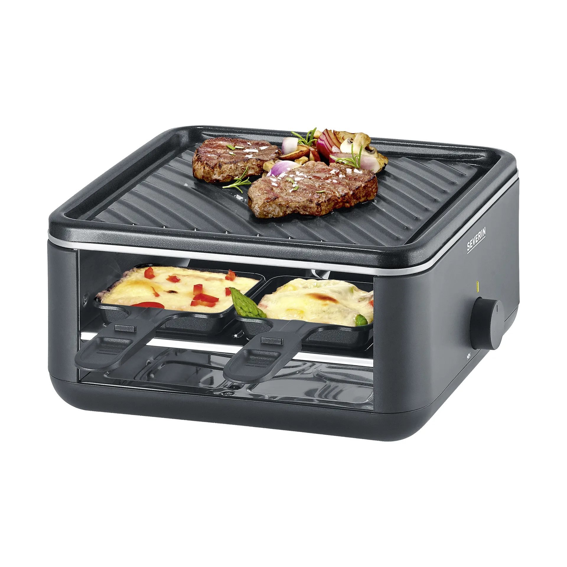 Black Line Raclette RG 2360 Mini, 8-teilig Severin