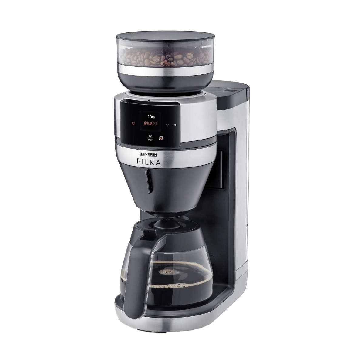 Severin FILKA vollautomatische Filterkaffeemaschine KA 4852 Glaskanne