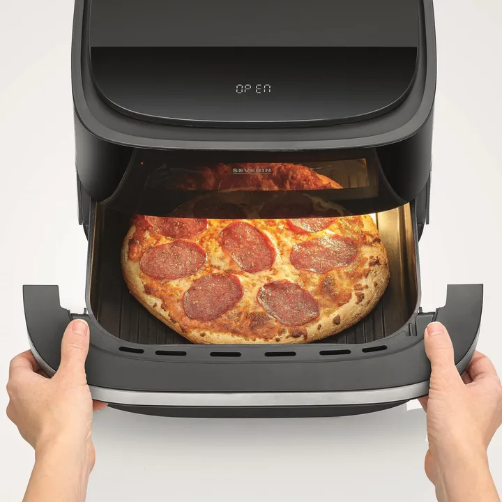 Severin Air-Fryer S-Fry Pizza FR 2464 4 Liter - Black - Severin