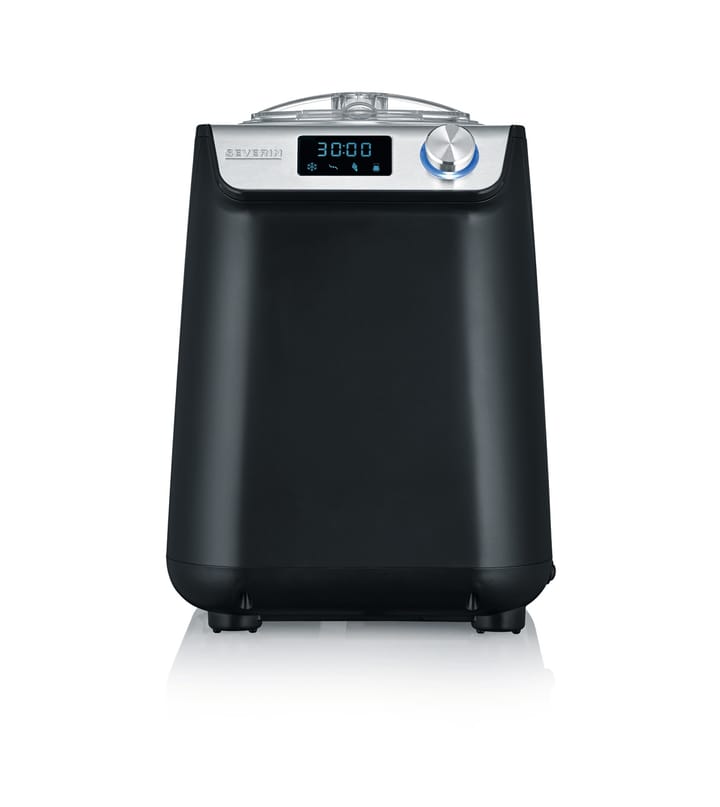 Severin EZ 7407 Eismaschine mit Kompressor 1,2 L, Schwarz Severin
