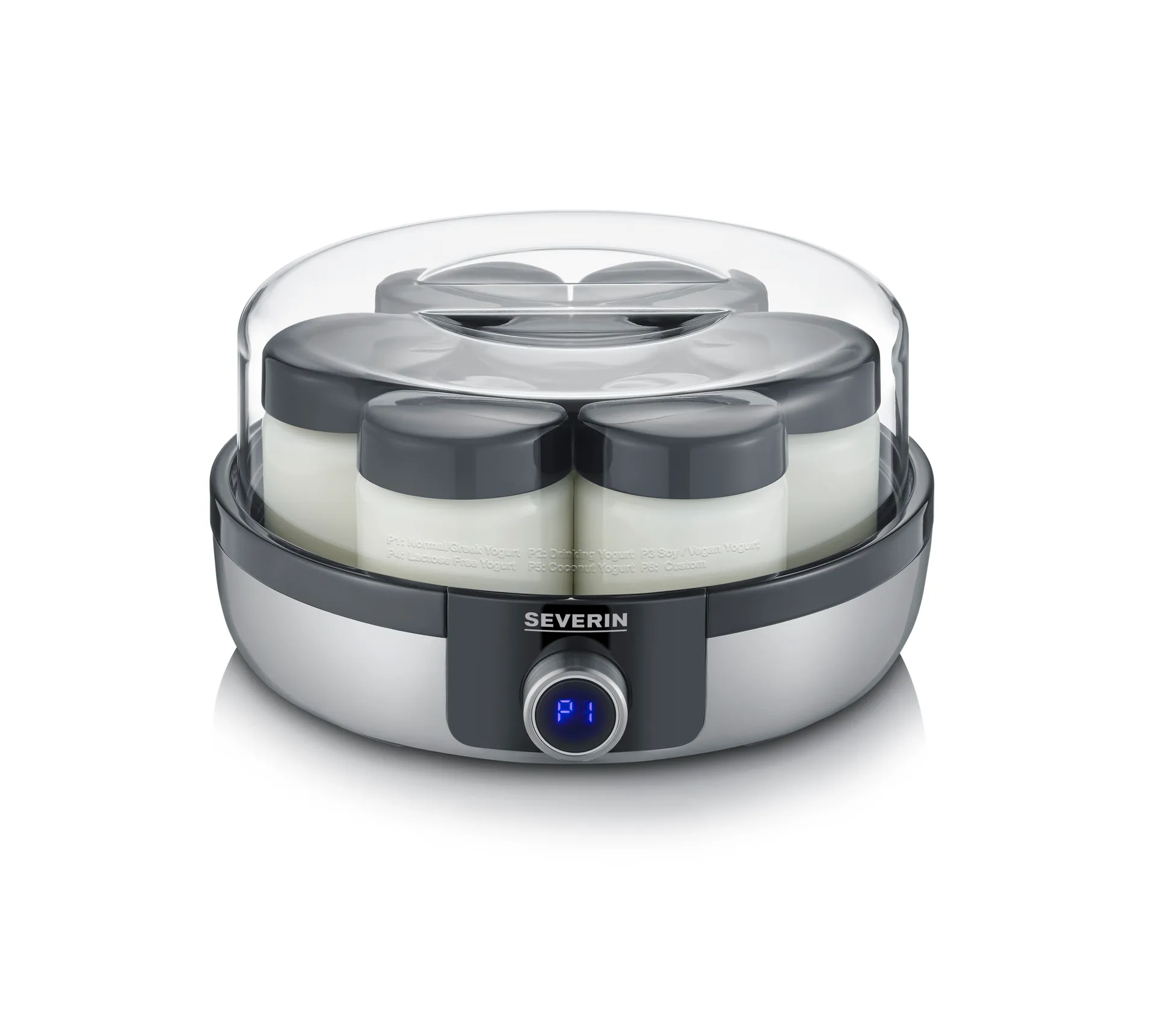 Severin JG 3521 Joghurtbereiter deluxe, Edelstahl Severin