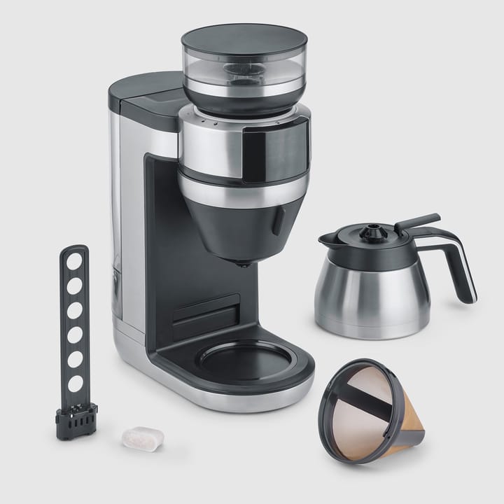Severin KA 4851 FILKA vollautomatische Kaffeemaschine, Stahl gebürstet-schwarz Severin