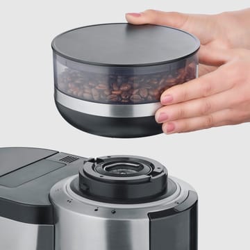 Severin KA 4851 FILKA vollautomatische Kaffeemaschine - Stahl gebürstet-schwarz - Severin