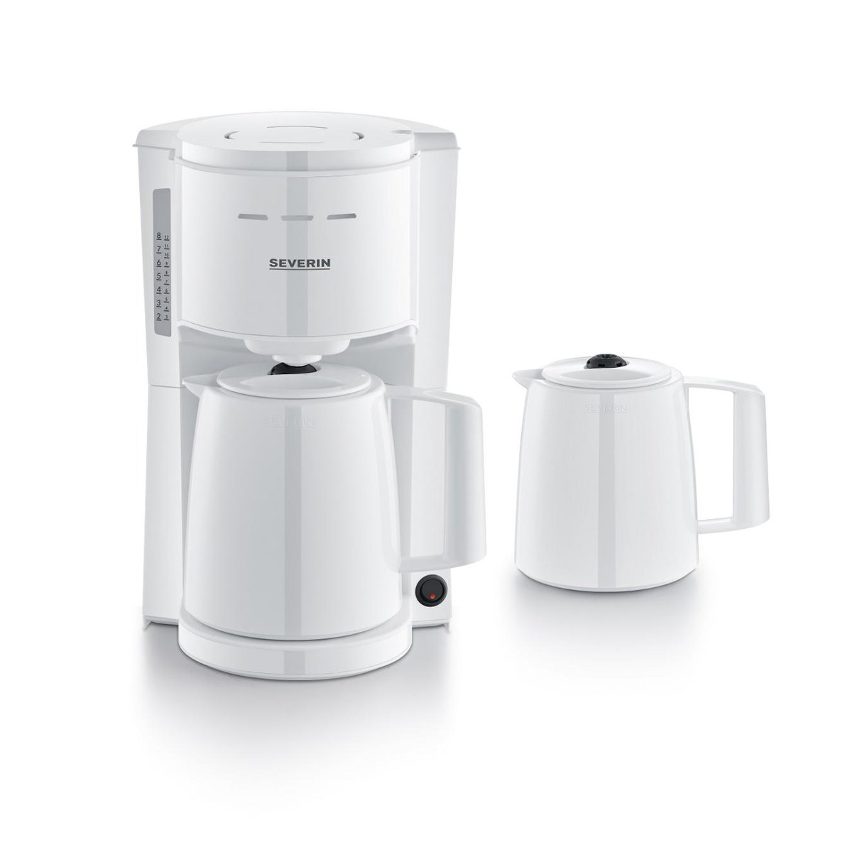 Severin Severin KA 9309 Thermo-Kaffeemaschine mit extra Kanne Weiß