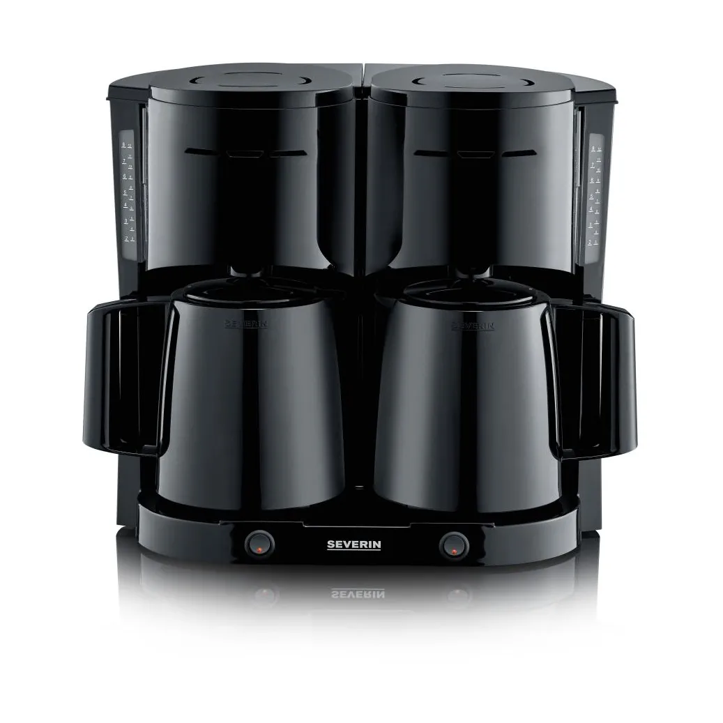 Severin Severin KA 9315 Duo Thermo-Kaffeemaschine Doppel Schwarz
