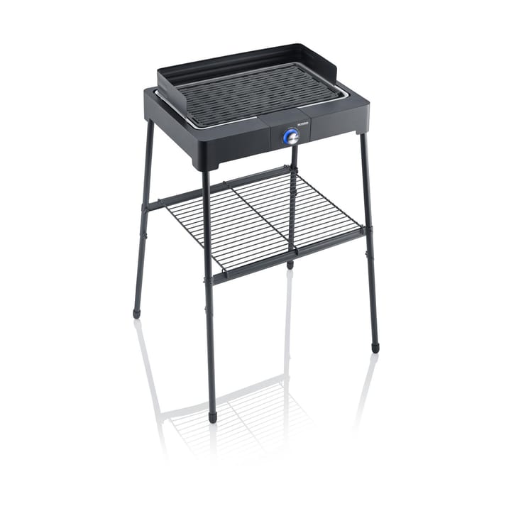 Severin PG 8568 Elektrogrill mit Ständer und Grillplatte, Schwarz Severin