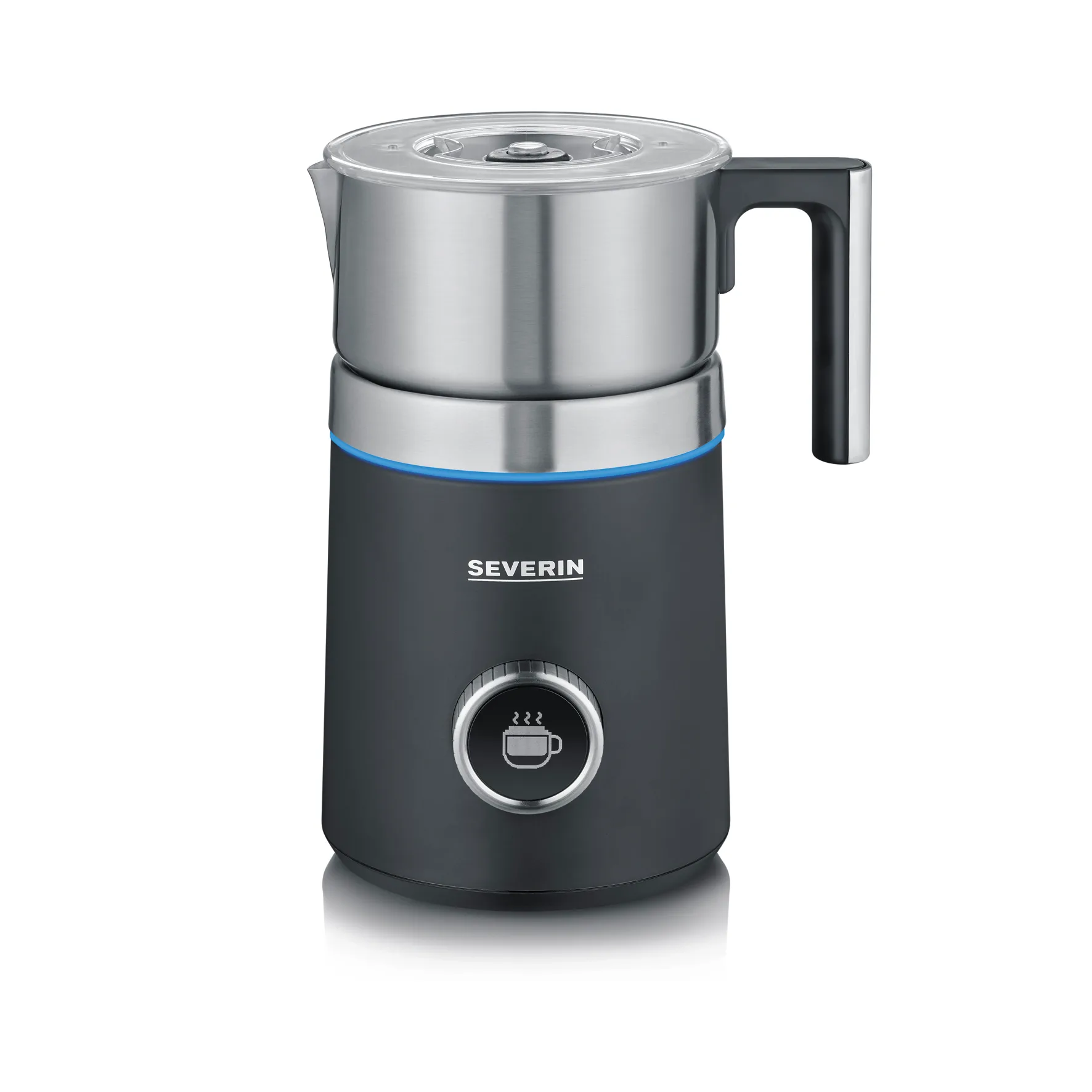 Severin SM 3587 Spuma Plus Milchaufschäumer 700 ml, Schwarzgrau Severin
