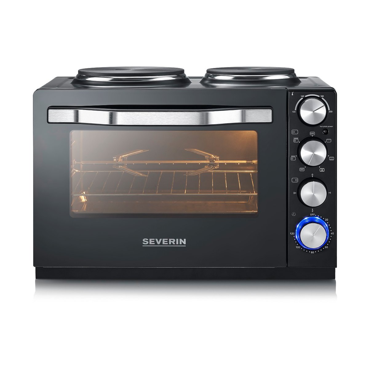 Severin Severin TO 2074 Tischherd mit Ofen 30 L Schwarz