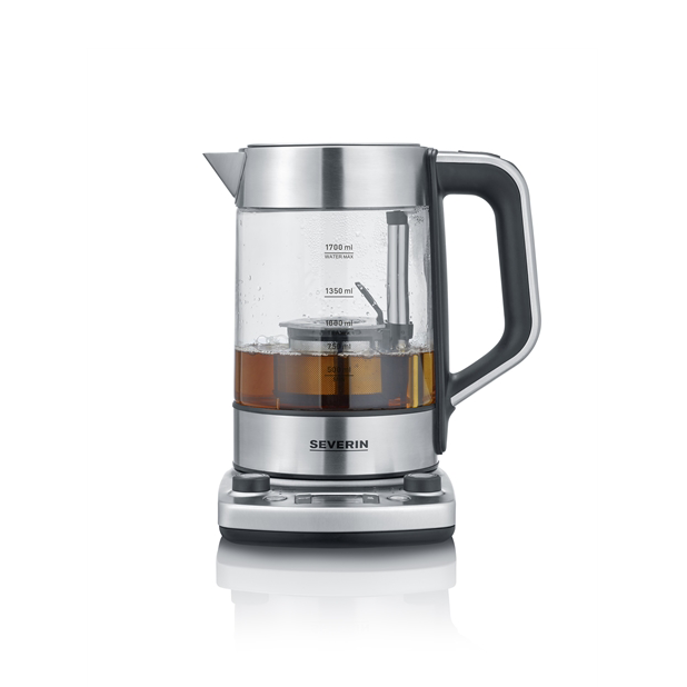 Severin Severin WK 3422 Deluxe Teekocher mit Hebefunktion 1,7 L Edelstahl