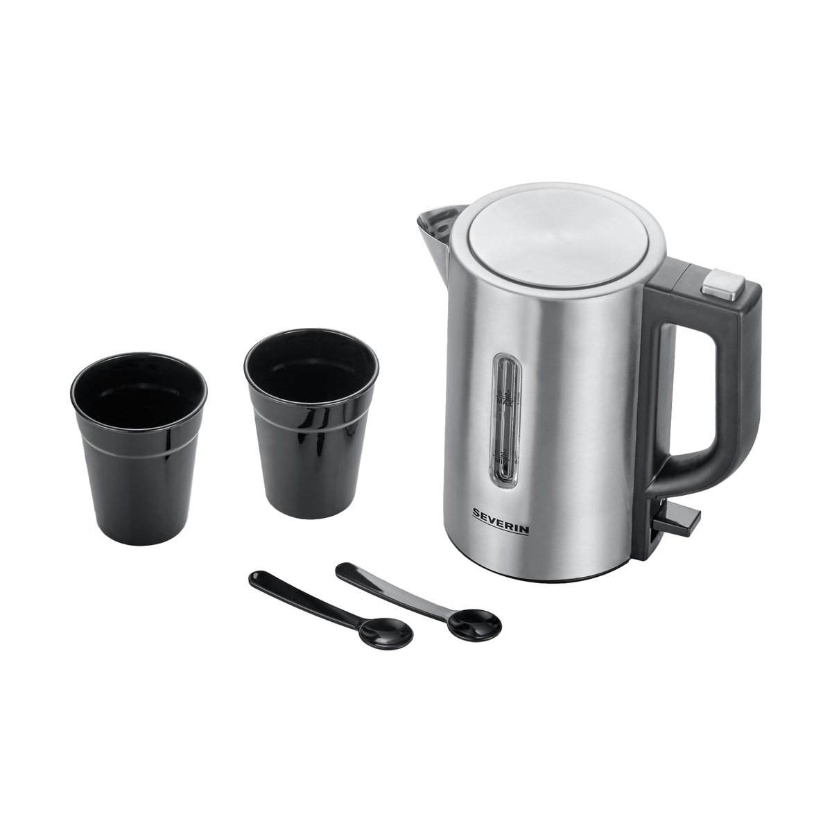 Severin Severin WK 3647 Reisewasserkocher Set 0,5 L Gebürsteter Stahl