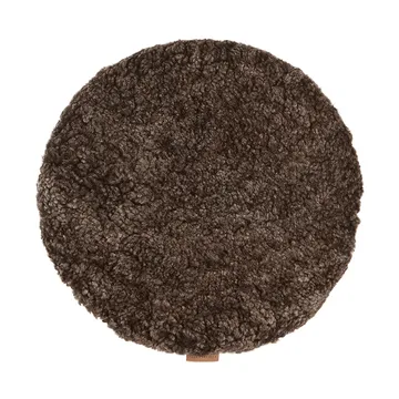 Jill Stuhlkissen gepolstert - Cappuccino (Braun), Ø36 cm - Shepherd of Sweden