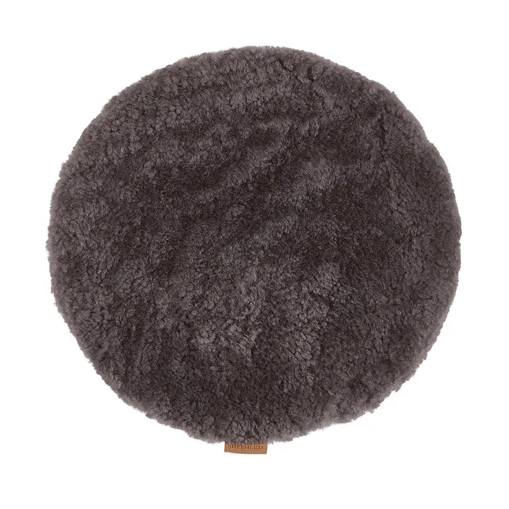 Jill Stuhlkissen gepolstert - Carbon (Grau), Ø36 cm - Shepherd of Sweden