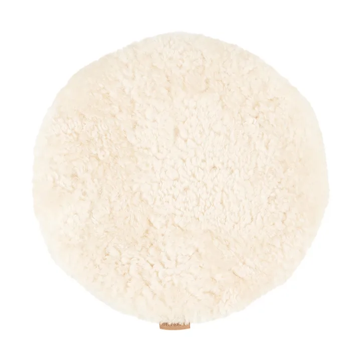 Jill Stuhlkissen gepolstert - Creme (Weiß), Ø36 cm - Shepherd of Sweden