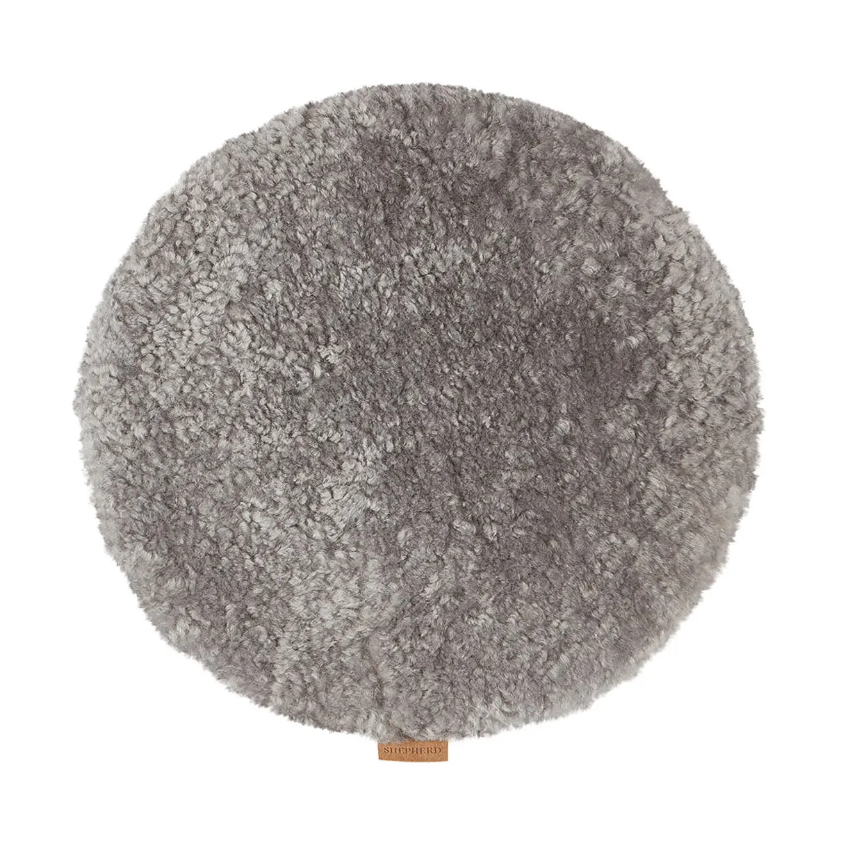 Jill Stuhlkissen gepolstert, Granit (Grau), Ø36 cm Shepherd of Sweden