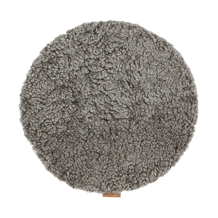 Jill Stuhlkissen gepolstert - Graugrafit (Grau), Ø36 cm - Shepherd of Sweden