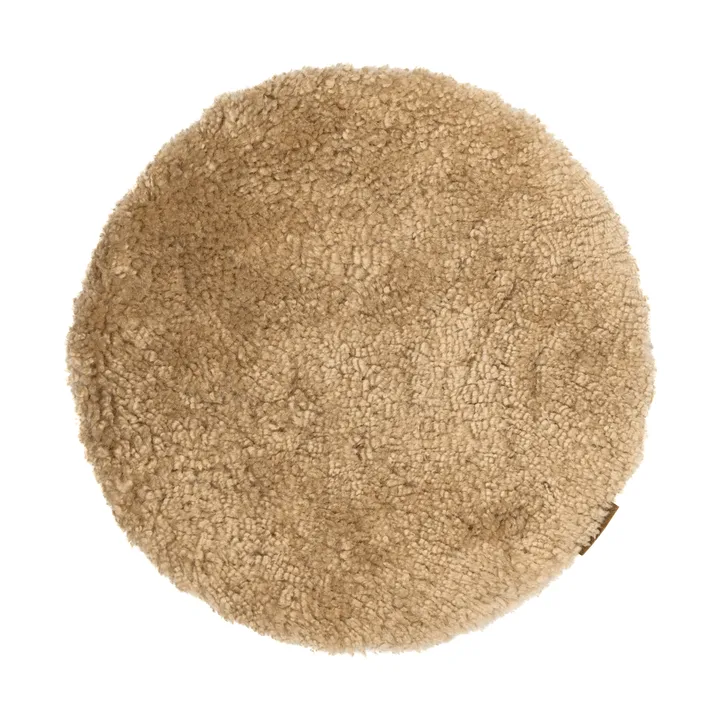 Jill Stuhlkissen gepolstert - Sand (Beige), Ø36 cm - Shepherd of Sweden