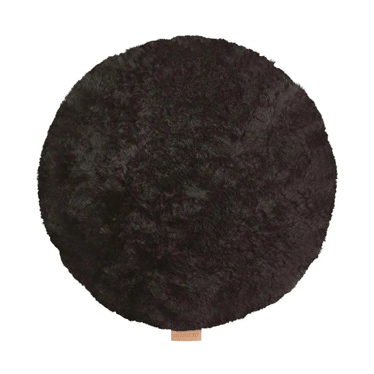 Jill Stuhlkissen gepolstert, Schwarz, Ø36 cm Shepherd of Sweden