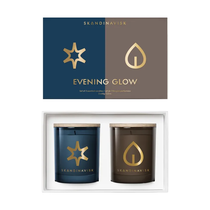 Evening Glow Duftkerzen-Geschenkset 2-teilig - 65 g - Skandinavisk