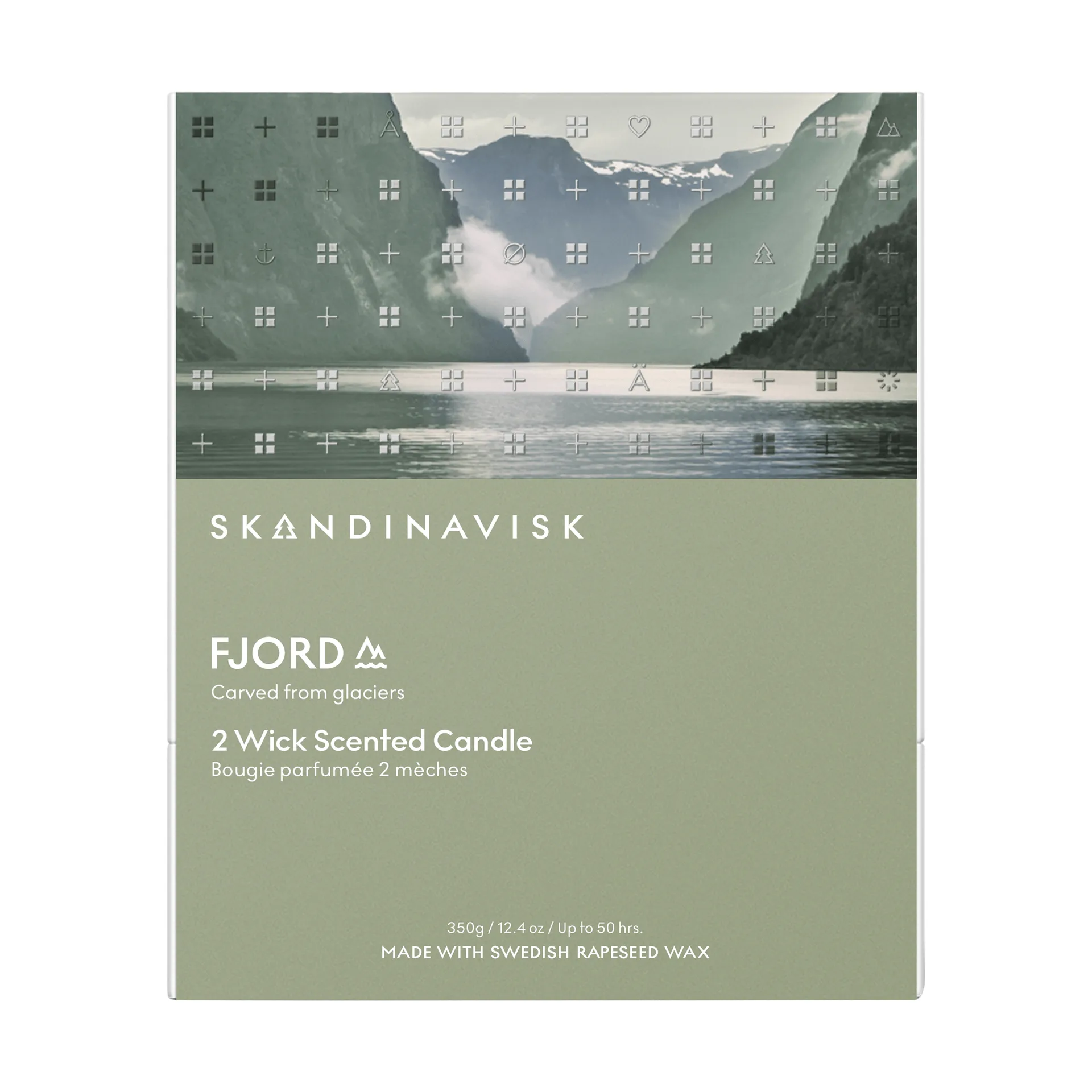 Fjord Duftkerze, 350 g, 2 Dochte Skandinavisk