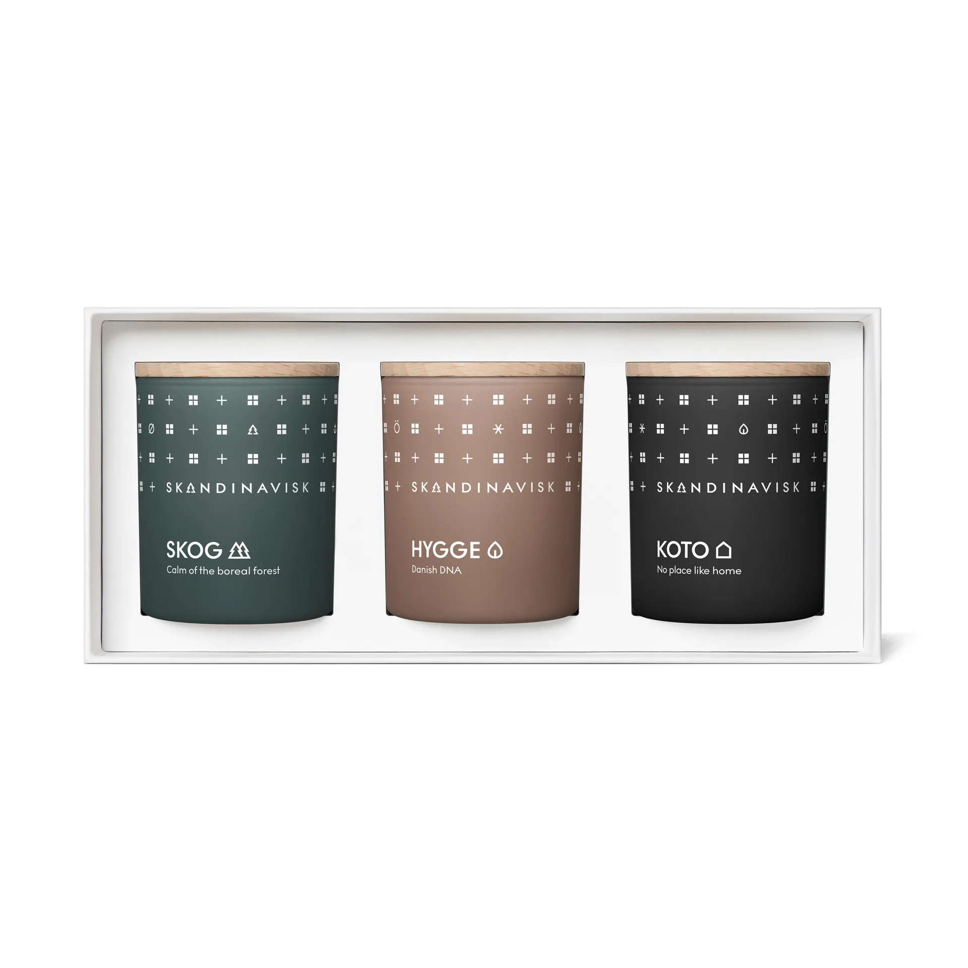 Hibernation Duftkerze Geschenkset mini, 3 Teile Skandinavisk