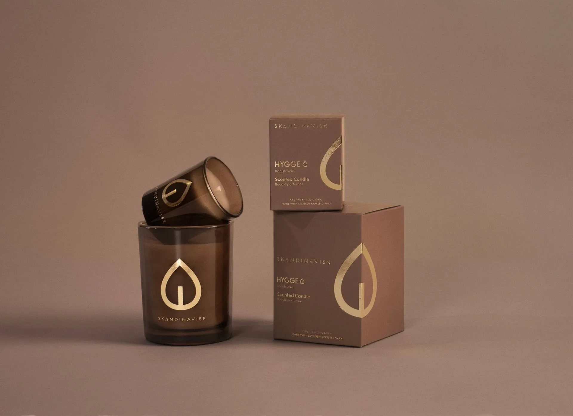 Hygge Gold Symbol Duftkerze, 65 g Skandinavisk
