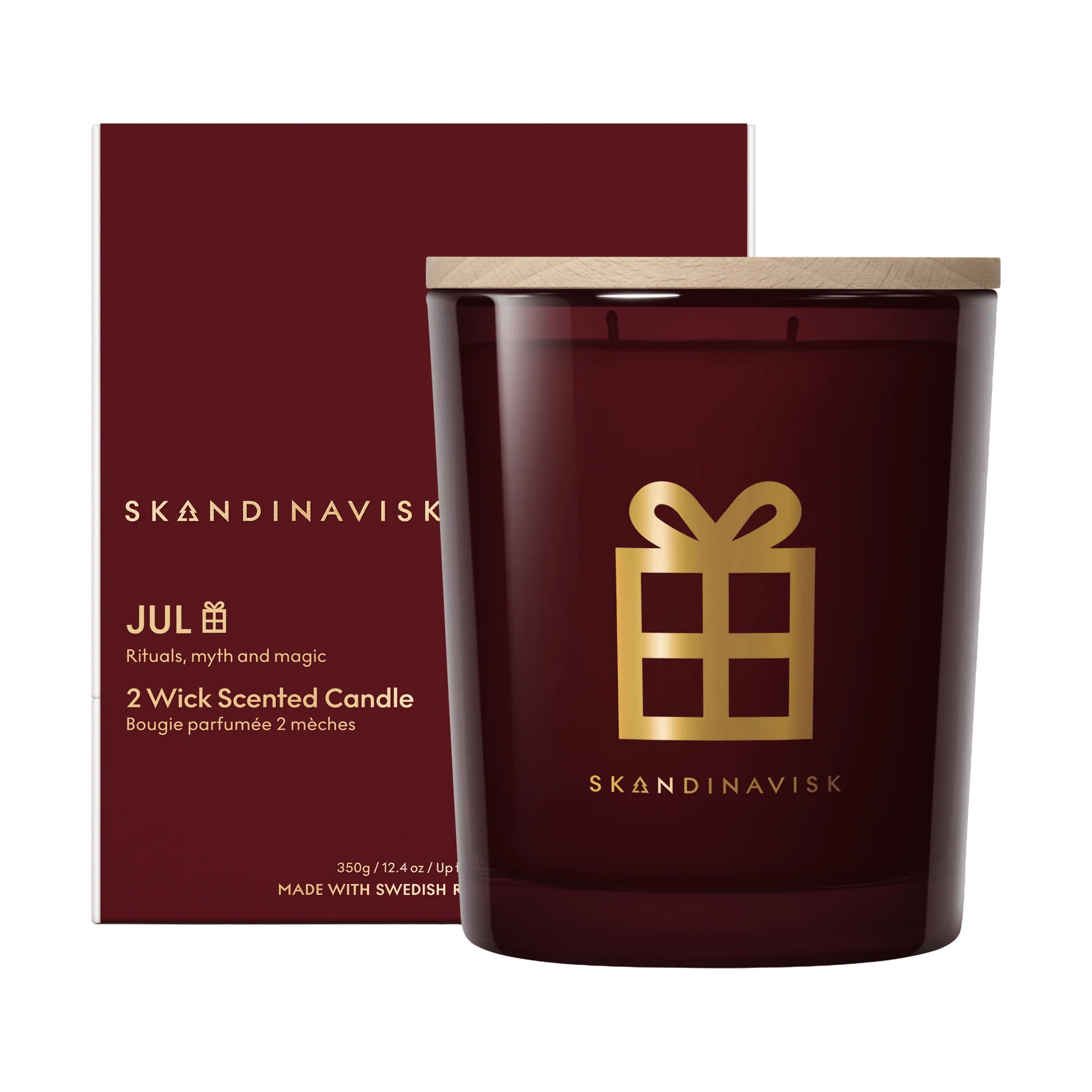 Jul Gold Symbol Duftkerze, 350 g, 2 Dochte Skandinavisk