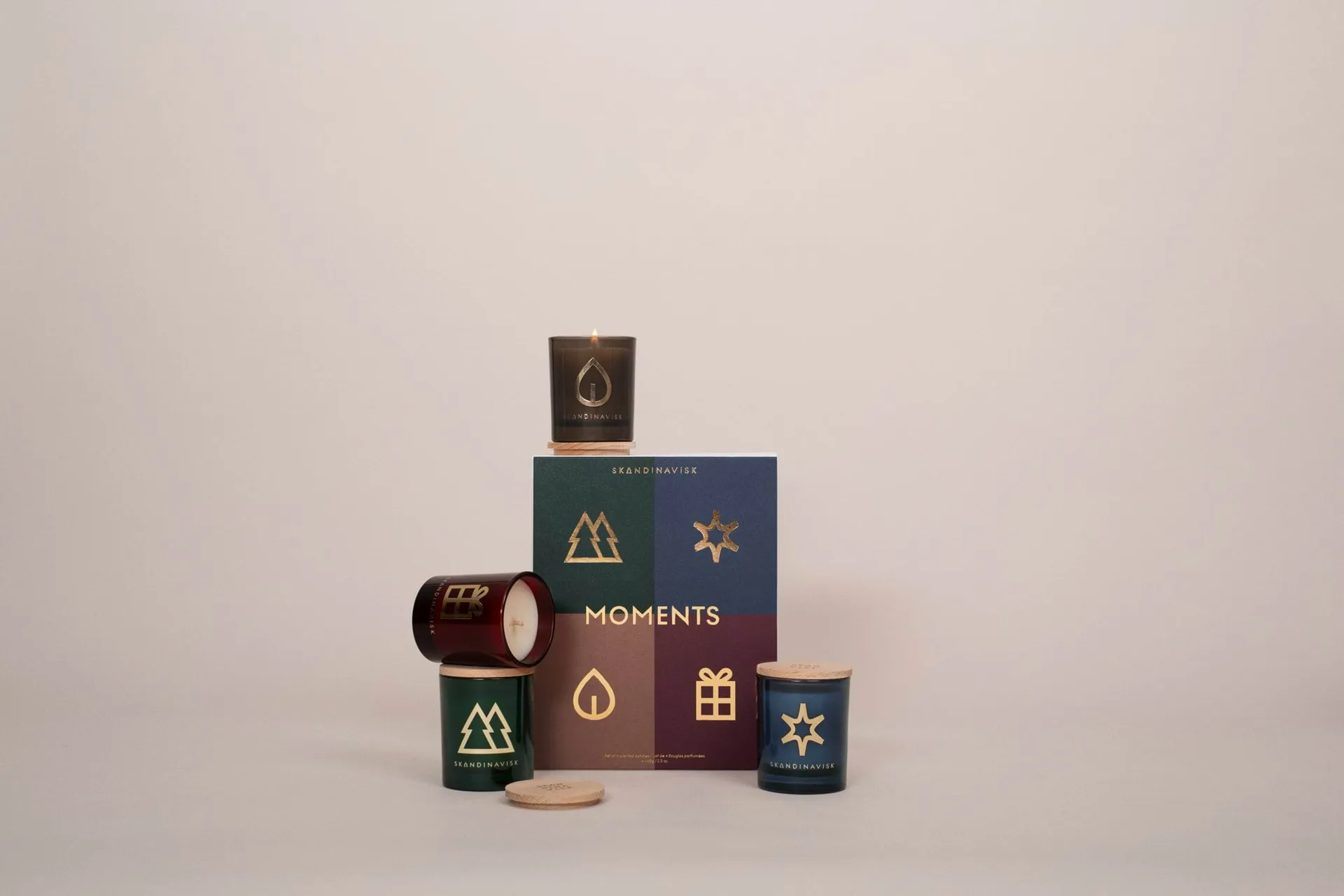 Moments Duftkerzen-Geschenkset 4-teilig, 65 g Skandinavisk