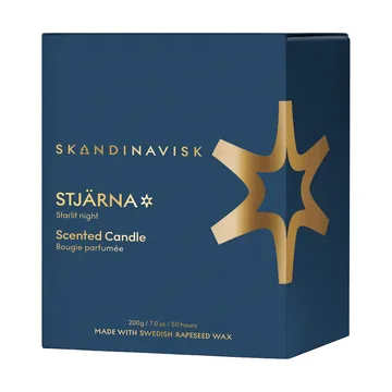 Stjärna Gold Symbol Duftkerze - 200 g - Skandinavisk