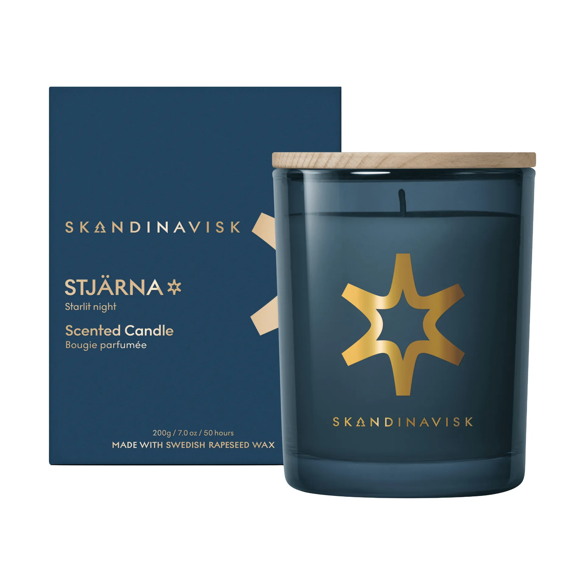 Stjärna Gold Symbol Duftkerze, 200 g Skandinavisk