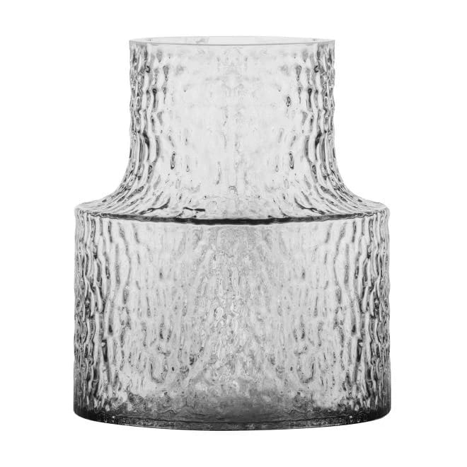 Kolonn Vase strukturiert, 20cm Skrufs Glasbruk